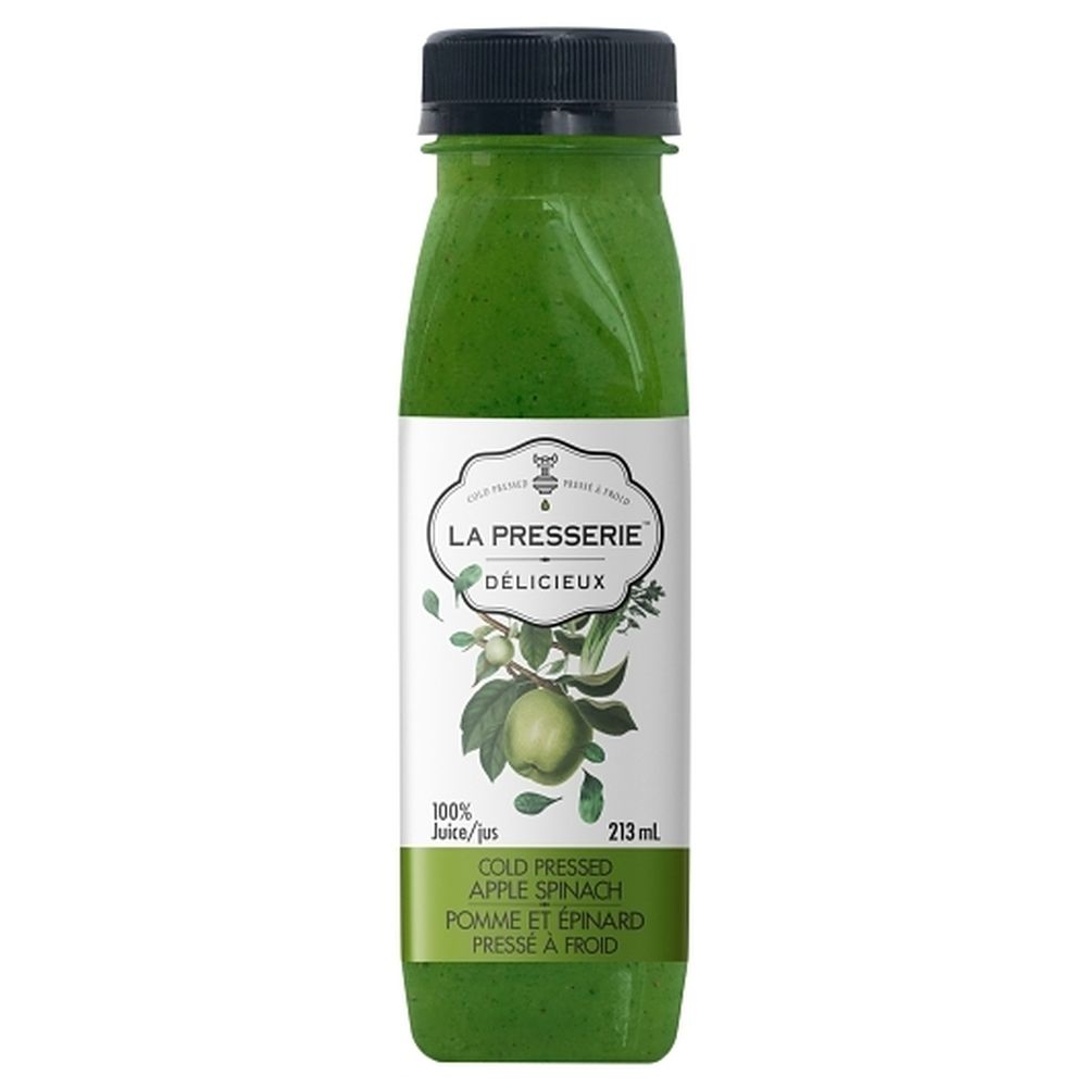 La Presserie Apple Spinach Juice, 213 Ml -- 6 Per Case