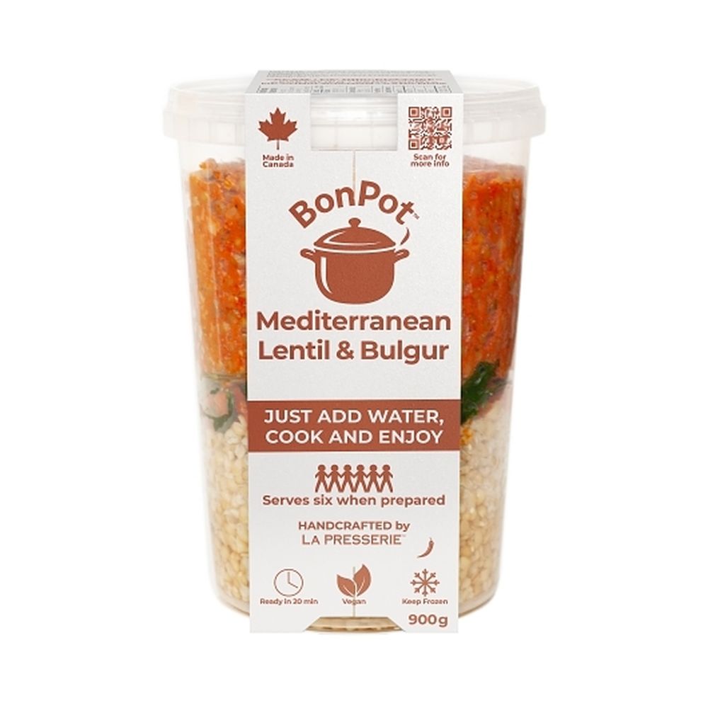 La Presserie Bonpot Mediterranean Style Lentil And Bulgur, 900 G -- 4 Per Case