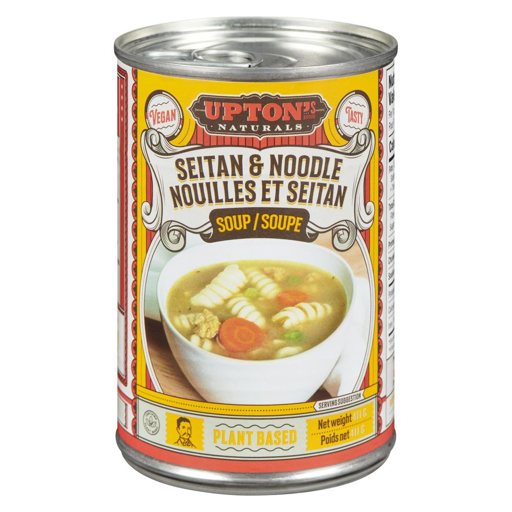 Upton's Naturals Seitan And Noodle Soup, 411 G -- 8 Per Case