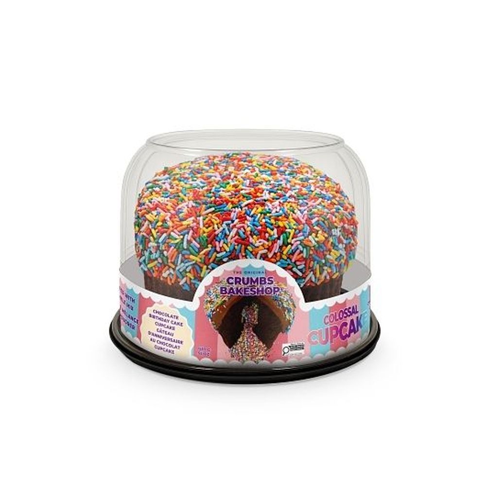 Crumbs Bakeshop Birthday Chocolate Colossal Cupcake, 55 Oz -- 4 Per Case