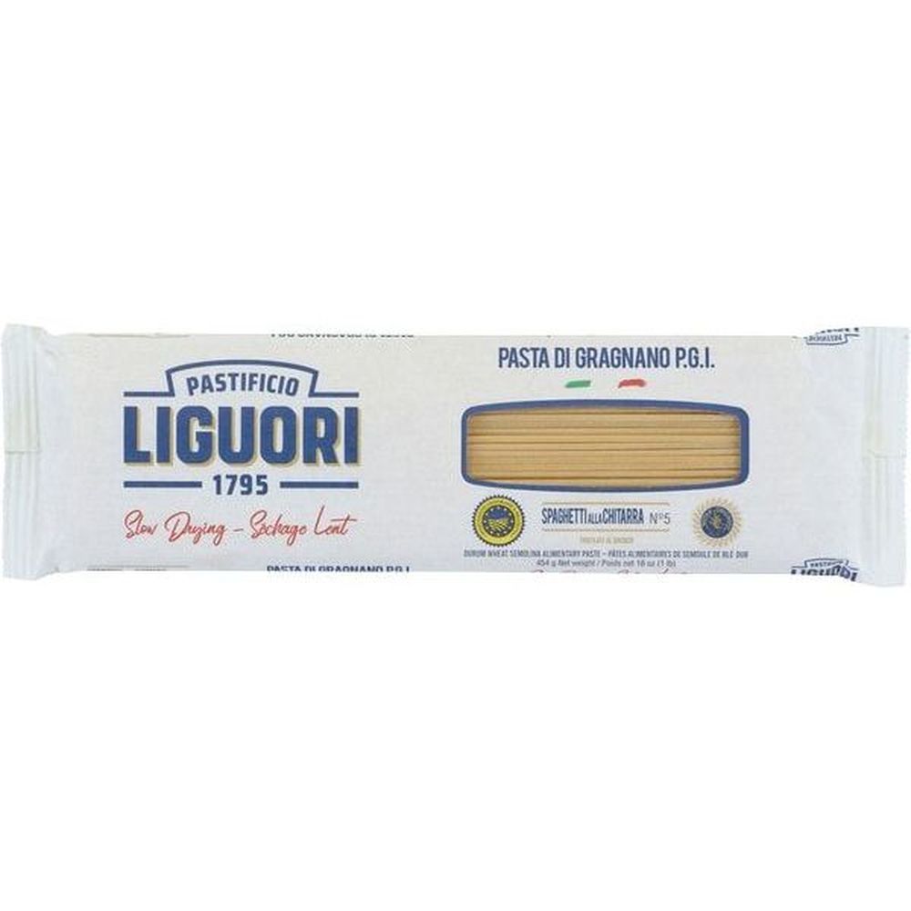 Pastificio Liguori S.p.a. No.5 Spaghetti Chitarra Pasta, 454 G -- 20 Per Case