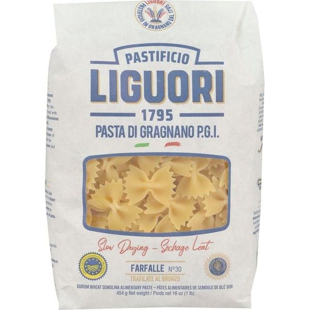 Pastificio Liguori S.p.a. No.30 Farfelle Pasta, 454 G -- 16 Per Case