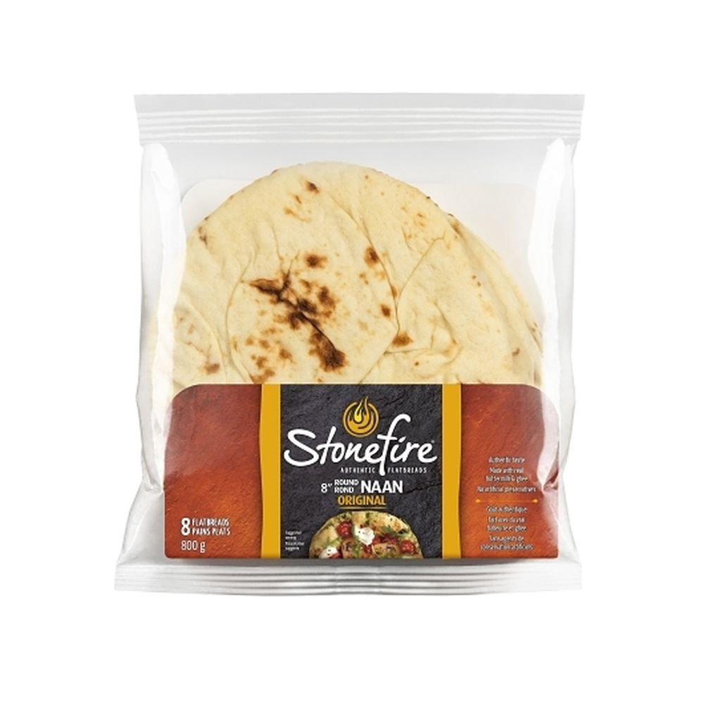 Stonefire Naan Rond Original De 8 Pouces, Paquet De 8 – 6 Par Boîte