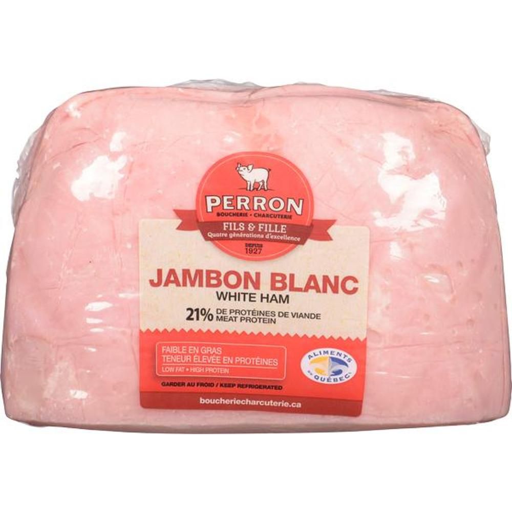 Perron Cooked White Oval Ham, 2.5 Kg - 4 Per Case