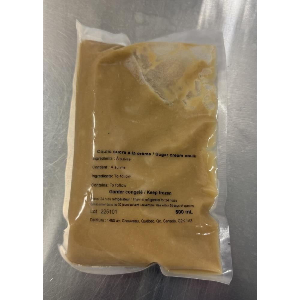 Delifruits Coulis De Crème Au Sucre, 500 Ml – 6 Par Boîte