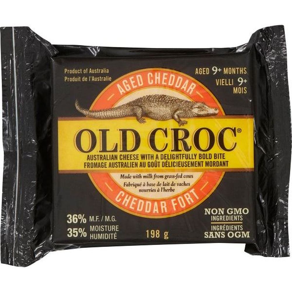 Old Croc Australian Aged Cheddar Cheese, 198 G -- 12 Per Case