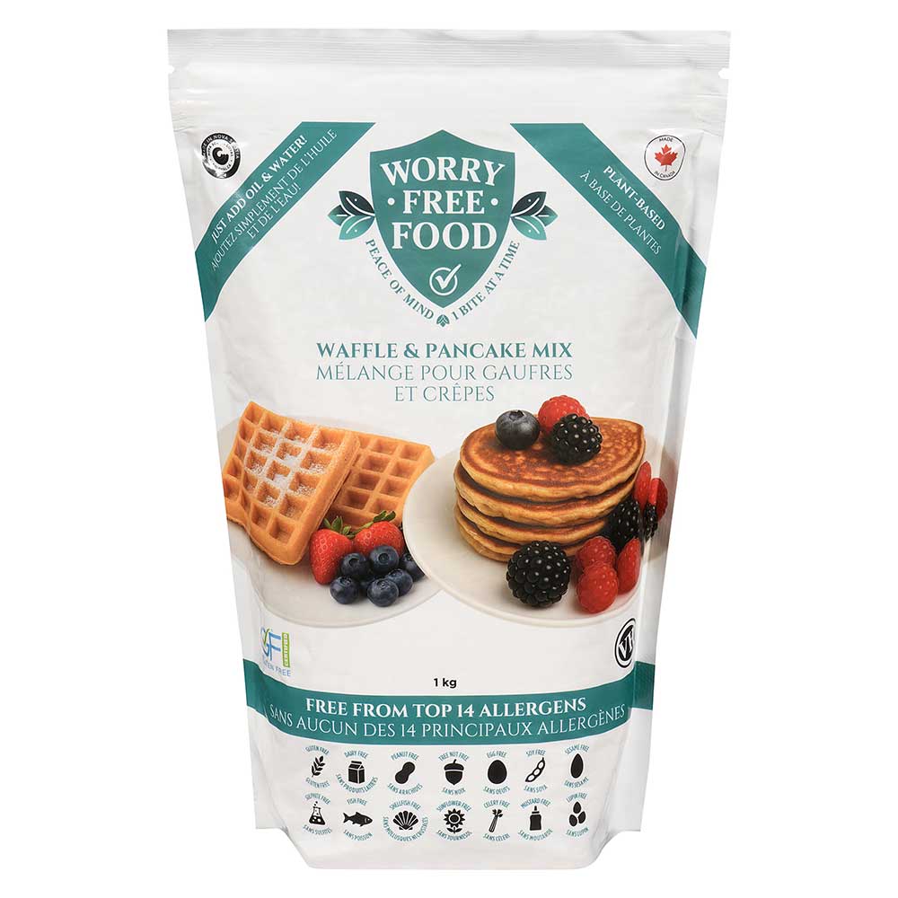 Worry Free Food Waffle & Pancake Mix, 1 Kg -- 6 Per Case