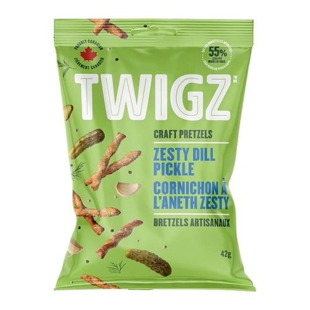 Twigz Zesty Dill Pickle Pretzels, 42 G -- 12 Per Case