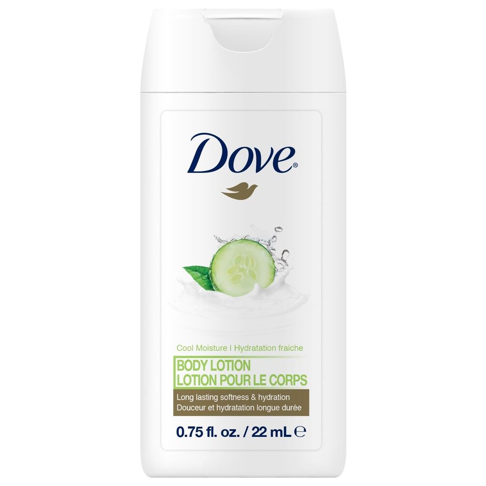 Dove Professional Lotion Corporelle Hydratante Rafraîchissante Au Concombre, 22 Ml – 192 Unités Par Carton