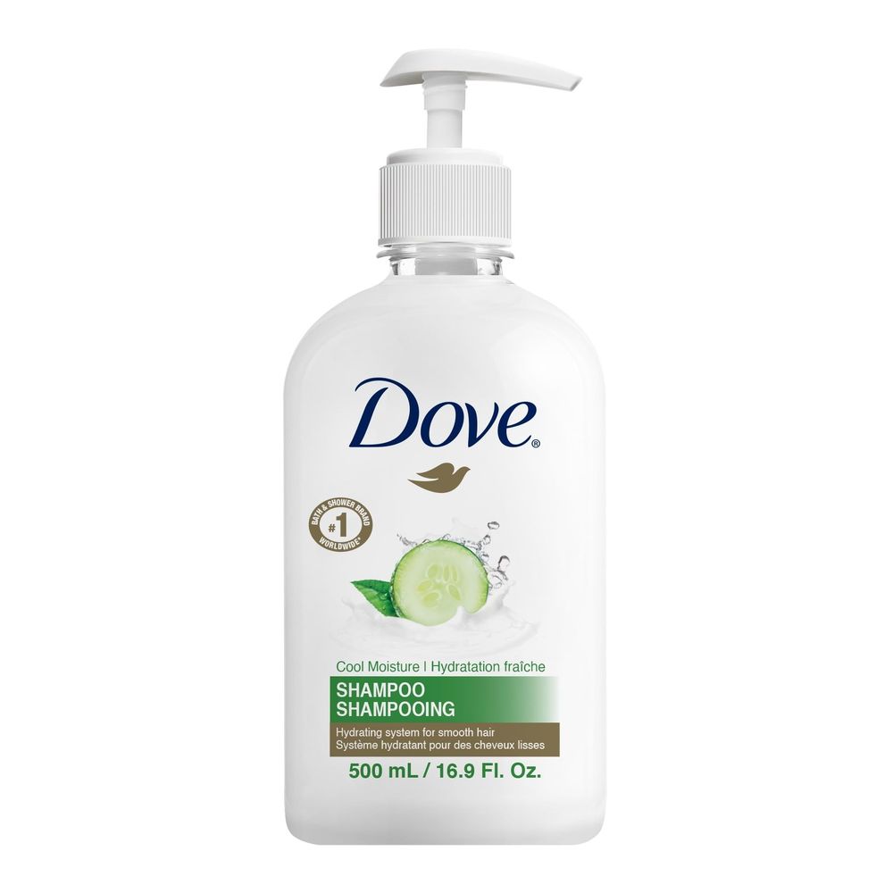 Dove Pro Cool Moisture Cucumber Shampoo, 500 Ml -- 24 Per Case