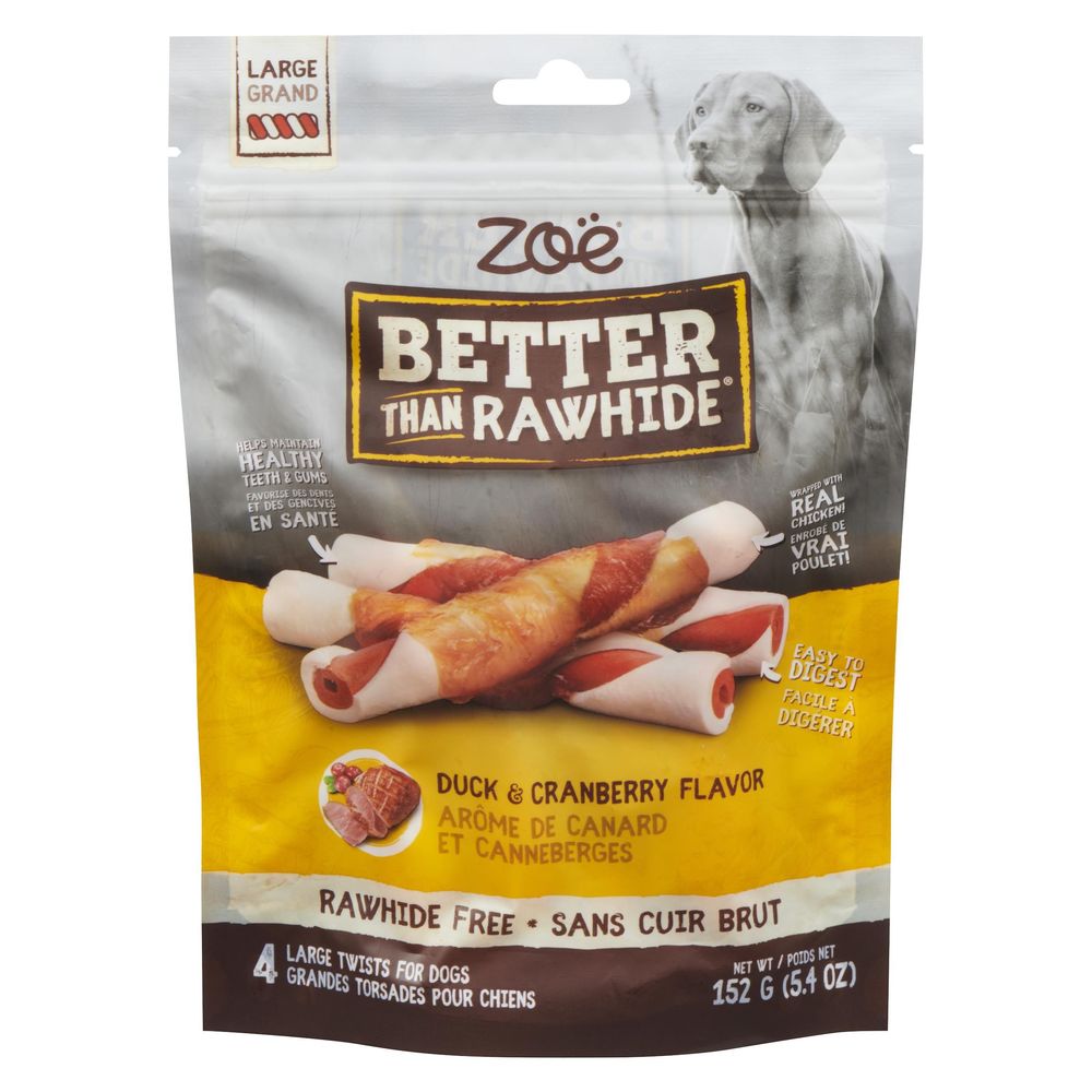 Zoe Better Than Rawhide Bbq Duck And Cranberry Roll, 152 G -- 10 Per Case