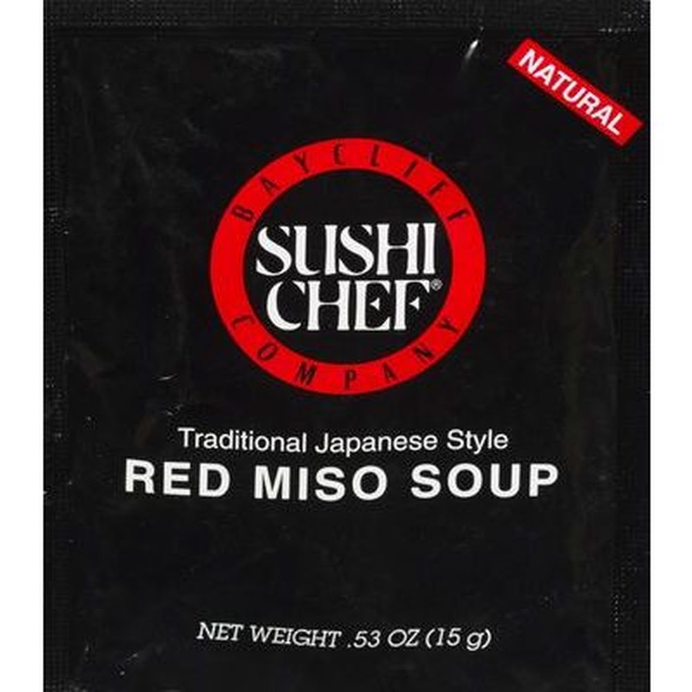 Sushi Chef Soupe Miso Rouge Traditionnelle Japonaise, 15 G – 12 Par Boîte