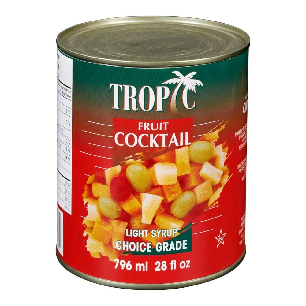 Tropic Canned Fruit Cocktail In Light Syrup, 796 Ml - 12 Per Case