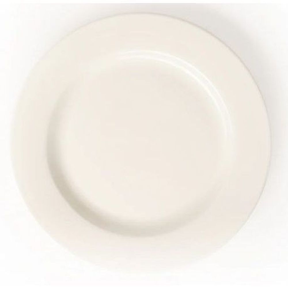 Palm Assiette À Dessert En Porcelaine Blanche À Large Bord, 18,1 Cm (7,125 Po) – 36 Par Boîte