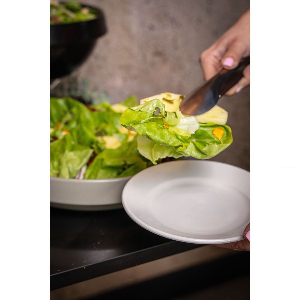 Palm Assiette Plate En Porcelaine Blanche À Large Bord, 23 Cm (9 Po) – 24 Par Boîte