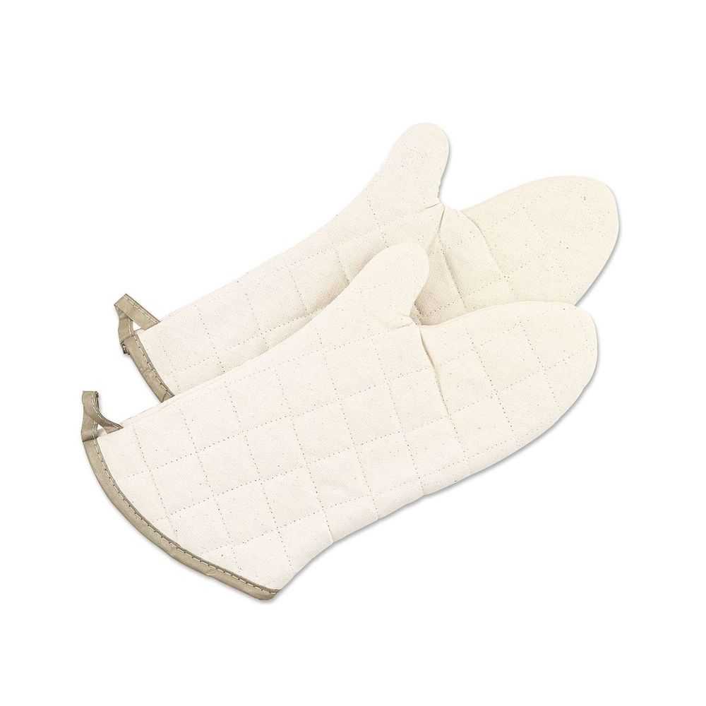 Browne Cream Flame Retardant Oven Mitt, 15 In Length
