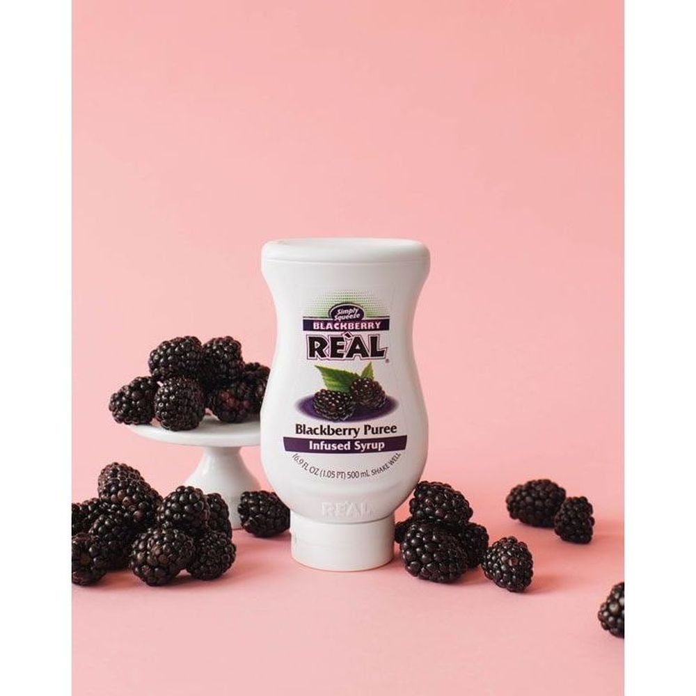 Real Blackberry Puree Syrup, 500 Ml -- 6 Per Case