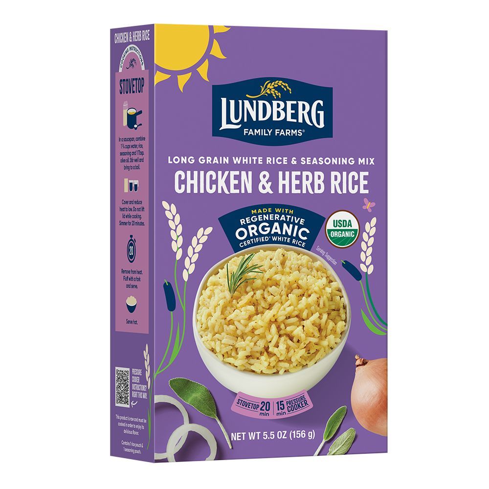 Lundberg Family Farms Organic Chicken And Herb Rice, 156 G -- 6 Per Case