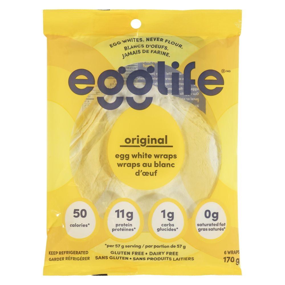 Egglife Original Egg White Wraps, 170 G -- 12 Per Case