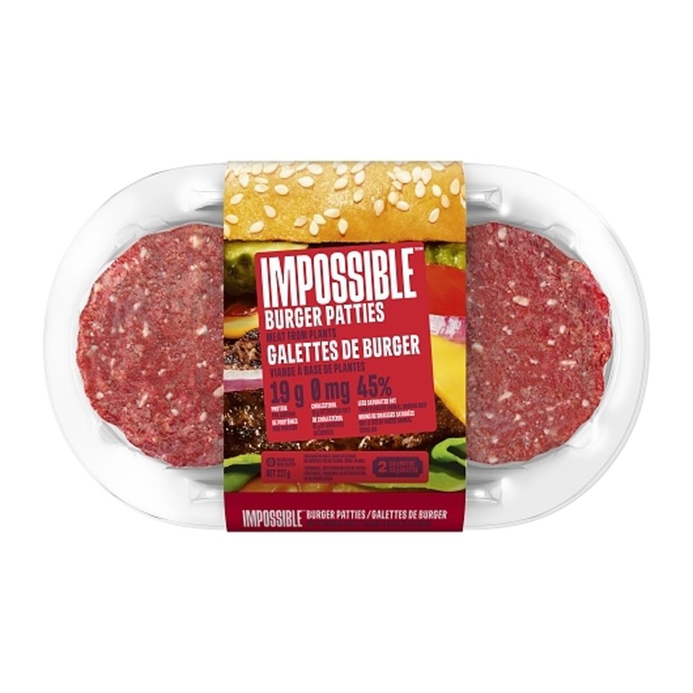 Impossible Plants Burger Patties, 226 G -- 12 Per Case