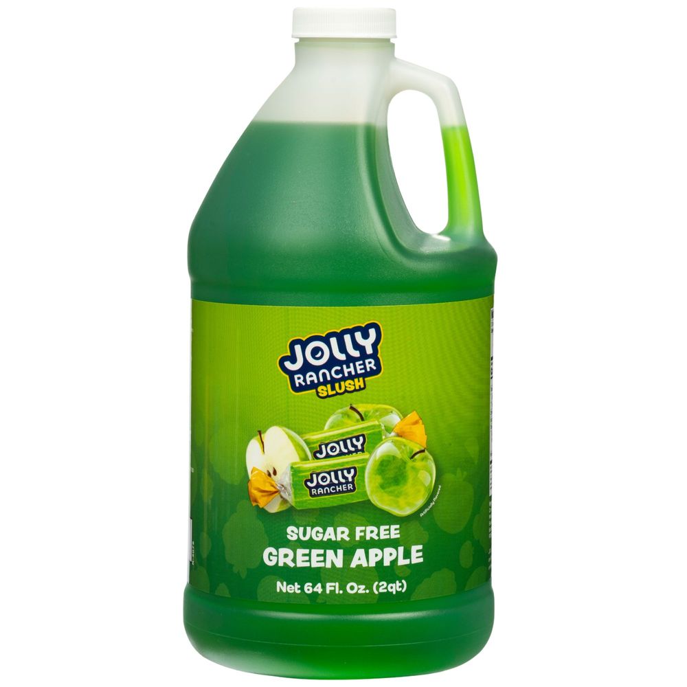 Jolly Rancher Slush Sugar-free Green Apple Fub, 0.5 Gal Bottle -- 6 Per Case