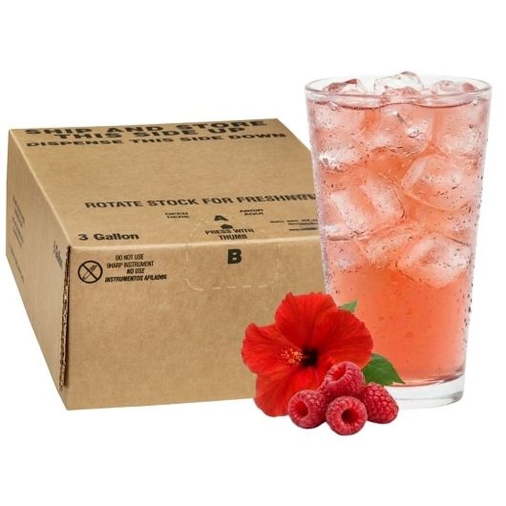 Pure Craft Beverages Raspberry Hibiscus Tea, 0.5 Gal -- 6 Per Case