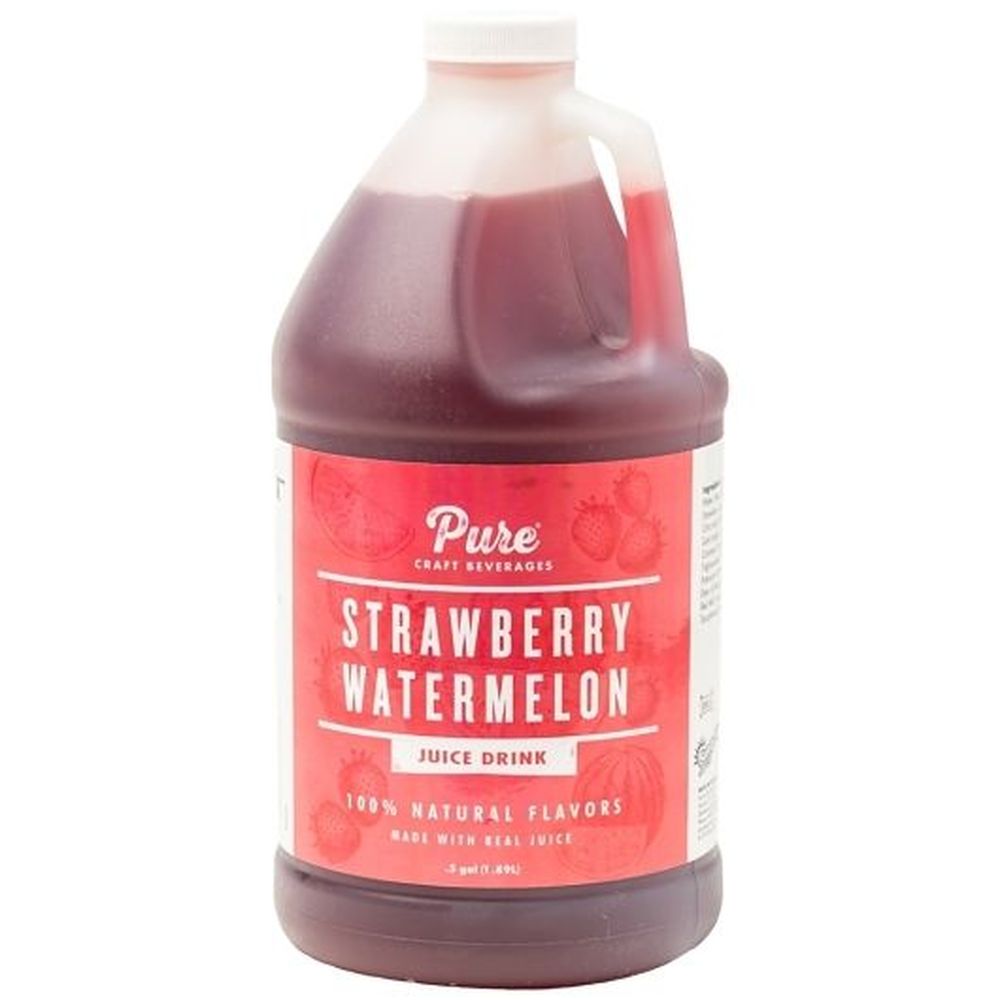 Pure Craft Beverages Strawberry Watermelon Juice Drink, 0.5 Gal -- 6 Per Case