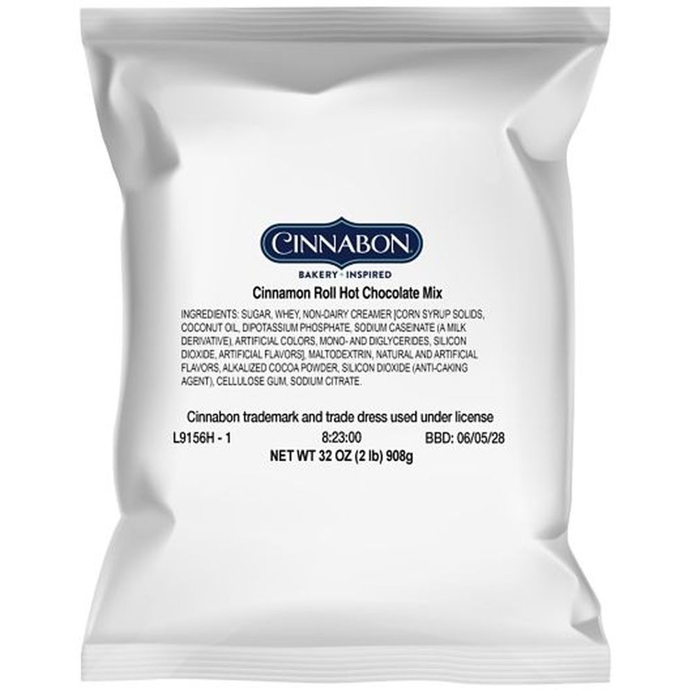 Cinnabon Cinnamon Roll Hot Chocolate Mix, 3 Lb Pouch -- 4 Per Case