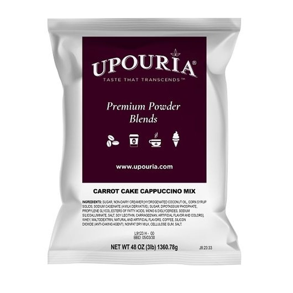 Upouria Carrot Cake Cappuccino Mix, 3 Lb -- 4 Per Case