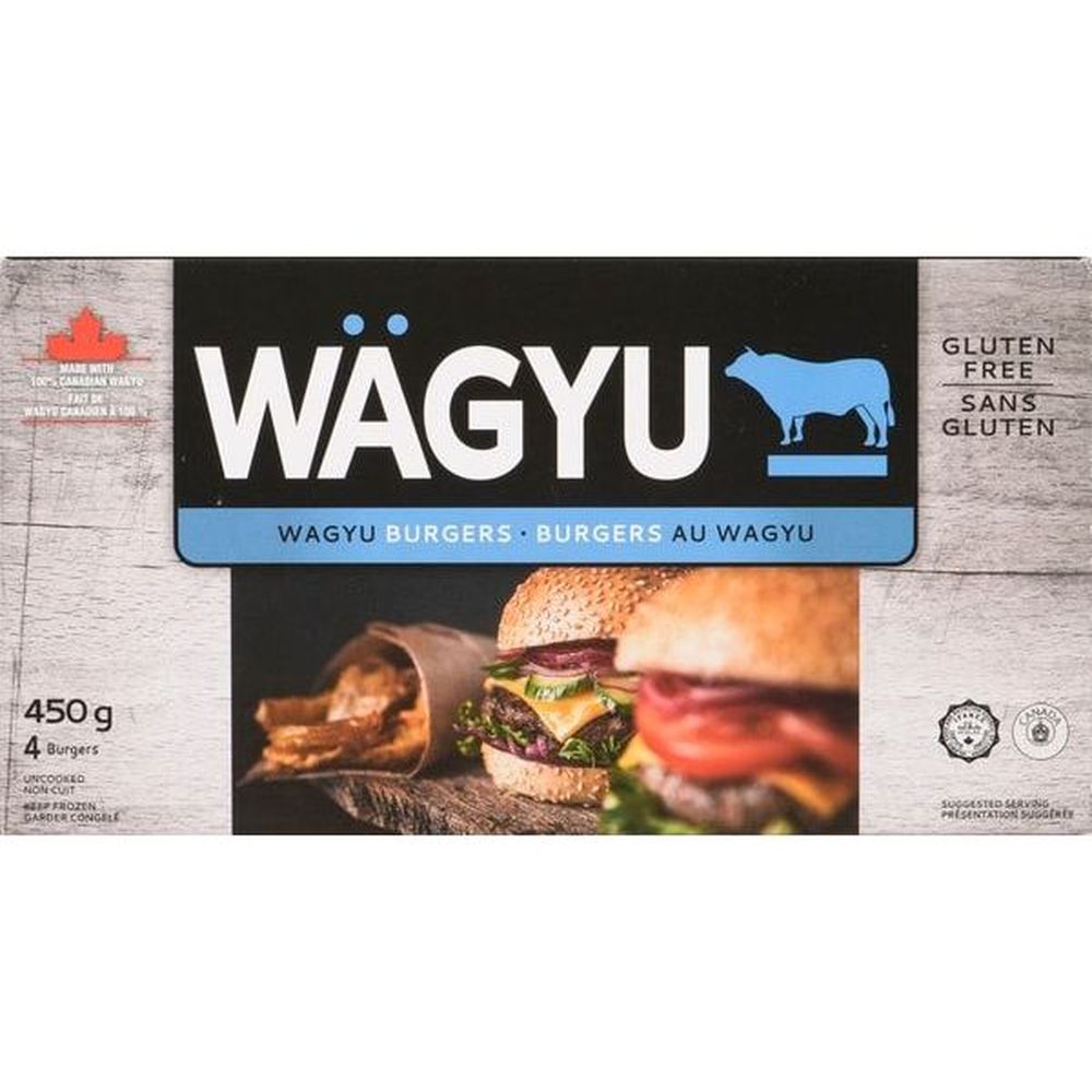Riz Brands Burger Wagyu, 450 G -- 6 Par Boîte