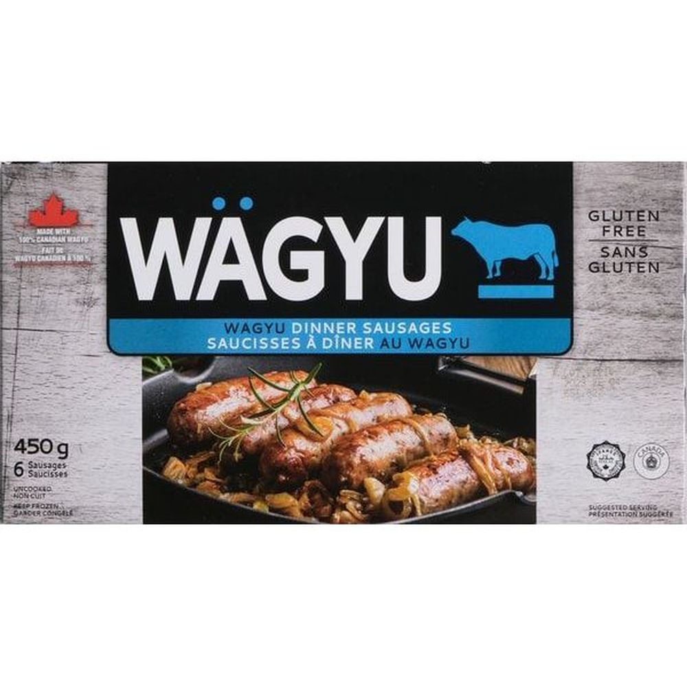 Riz Brands Saucisse Wagyu Pour Le Dîner, 450 G -- 6 Par Boîte
