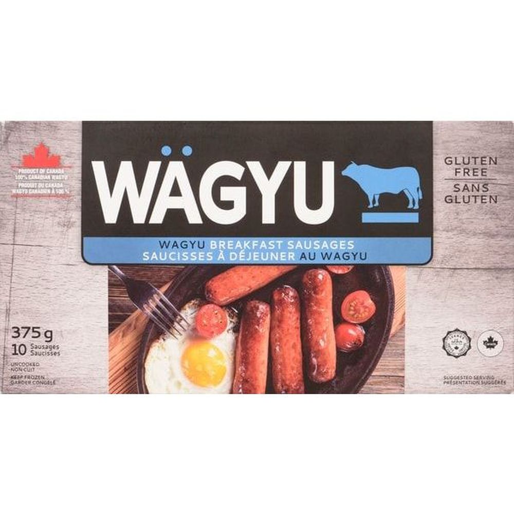 Riz Brands Saucisse De Petit-déjeuner Wagyu, 375 G -- 6 Par Boîte