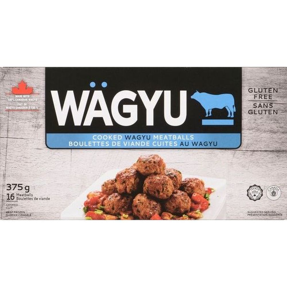 Riz Brands Boulettes De Viande Wagyu Cuites, 375 G -- 6 Par Boîte