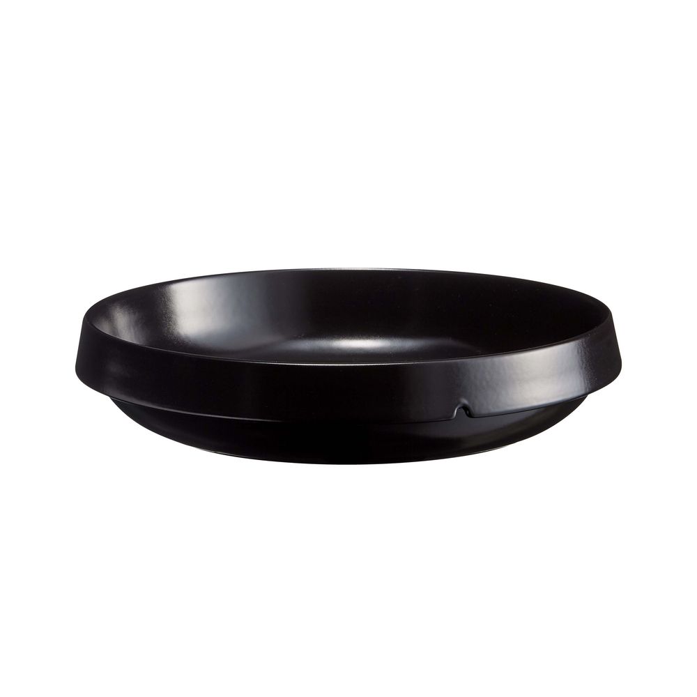 Emile Henry Coal Black Welcome Round Dish, 3 L Capacity
