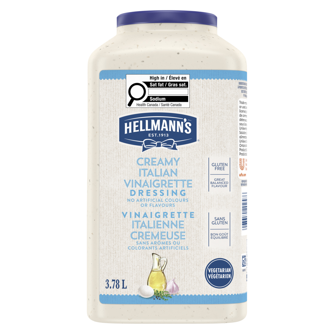 Hellmann's Gluten Free Italian Creamy Dressing, 3.78 L