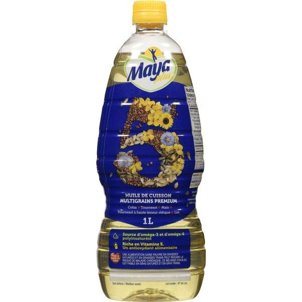 Maya Plus Flavoured Cooking Oil, 1 L -- 12 Per Case