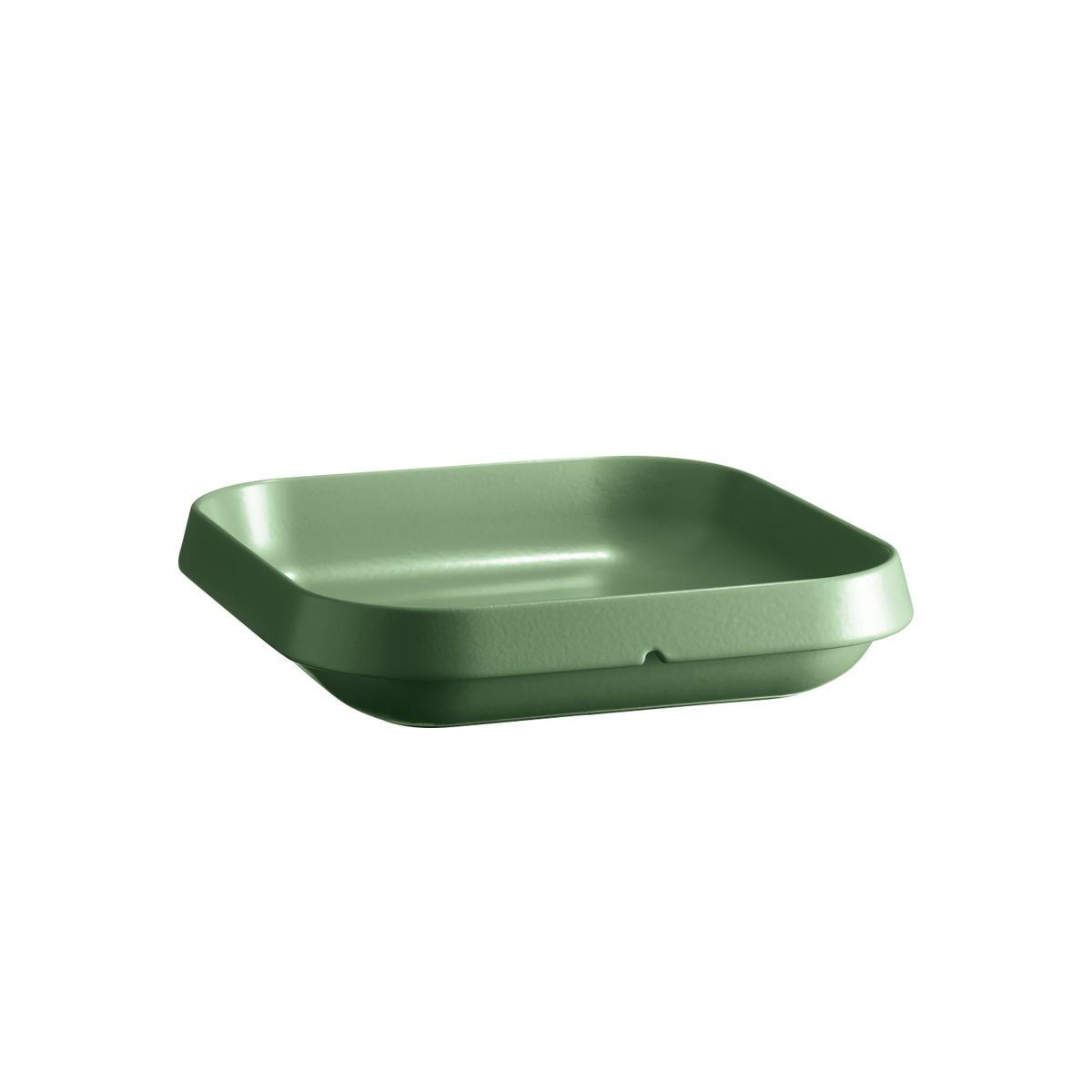 Emile Henry Cypress Green Welcome Square Dish, 3.3 Qt Capacity