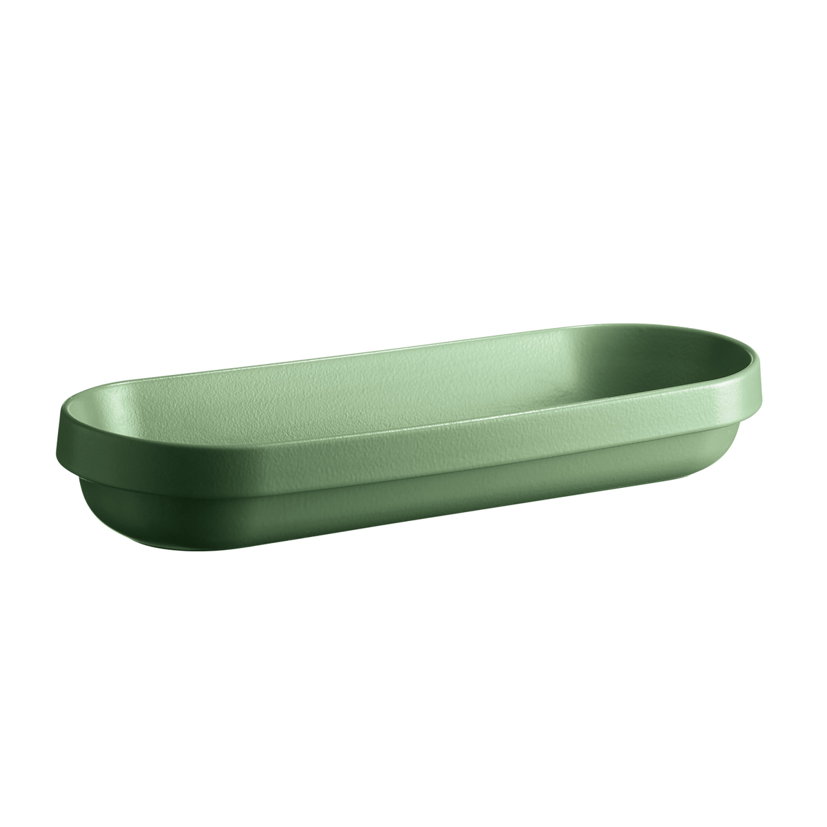 Emile Henry Cypress Green Welcome Long Dish, 2 L Capacity