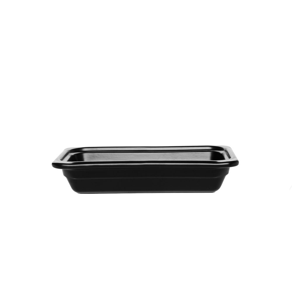 Emile Henry Recton Coal Black 1/3 Size Gn Container, 1.6 Qt Capacity