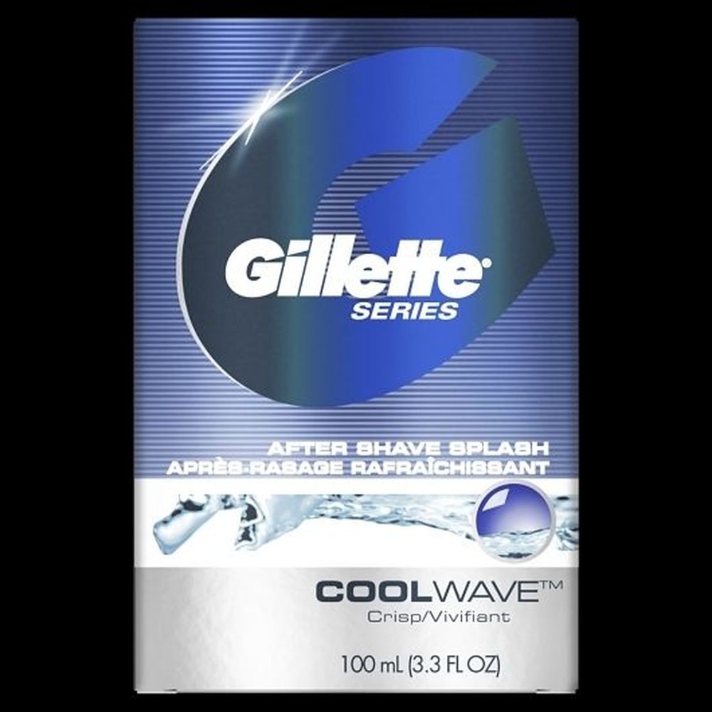Gillette Cooling Wave After Shave Splash, 97.59 Ml -- 6 Per Case