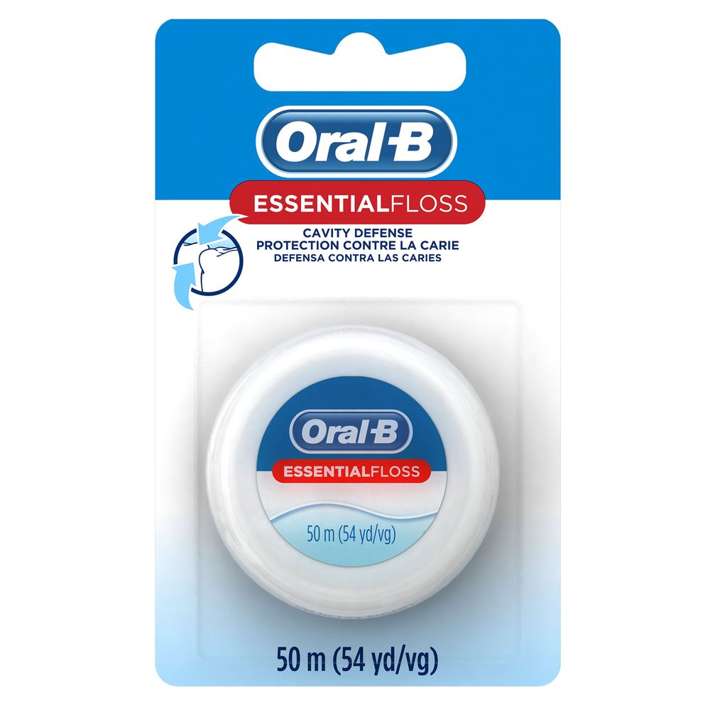 Oral-b White Essential Floss Cavity Defense, 55 Yard -- 24 Per Case