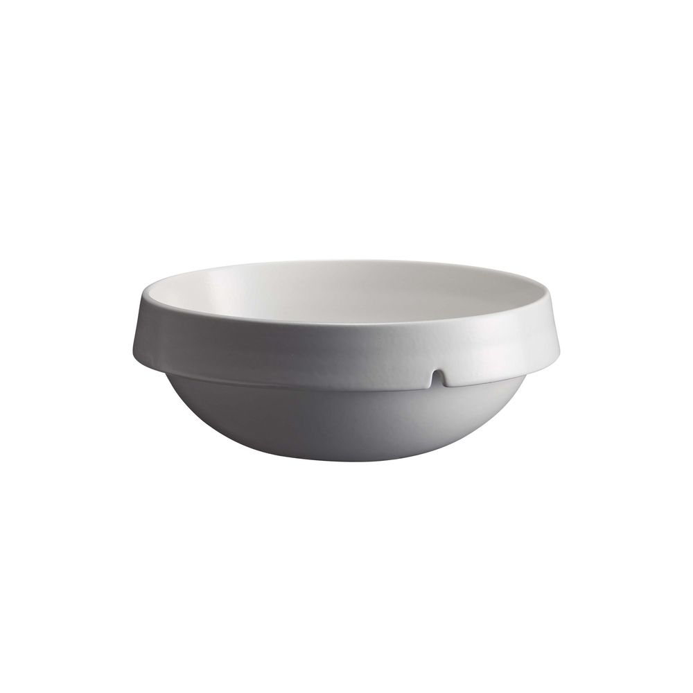 Emile Henry Chalk Welcome Salad Bowl, 2.5 L Capacity