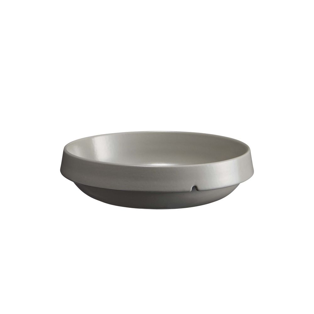 Emile Henry Pearl Grey Welcome Round Dish, 1.8 L Capacity