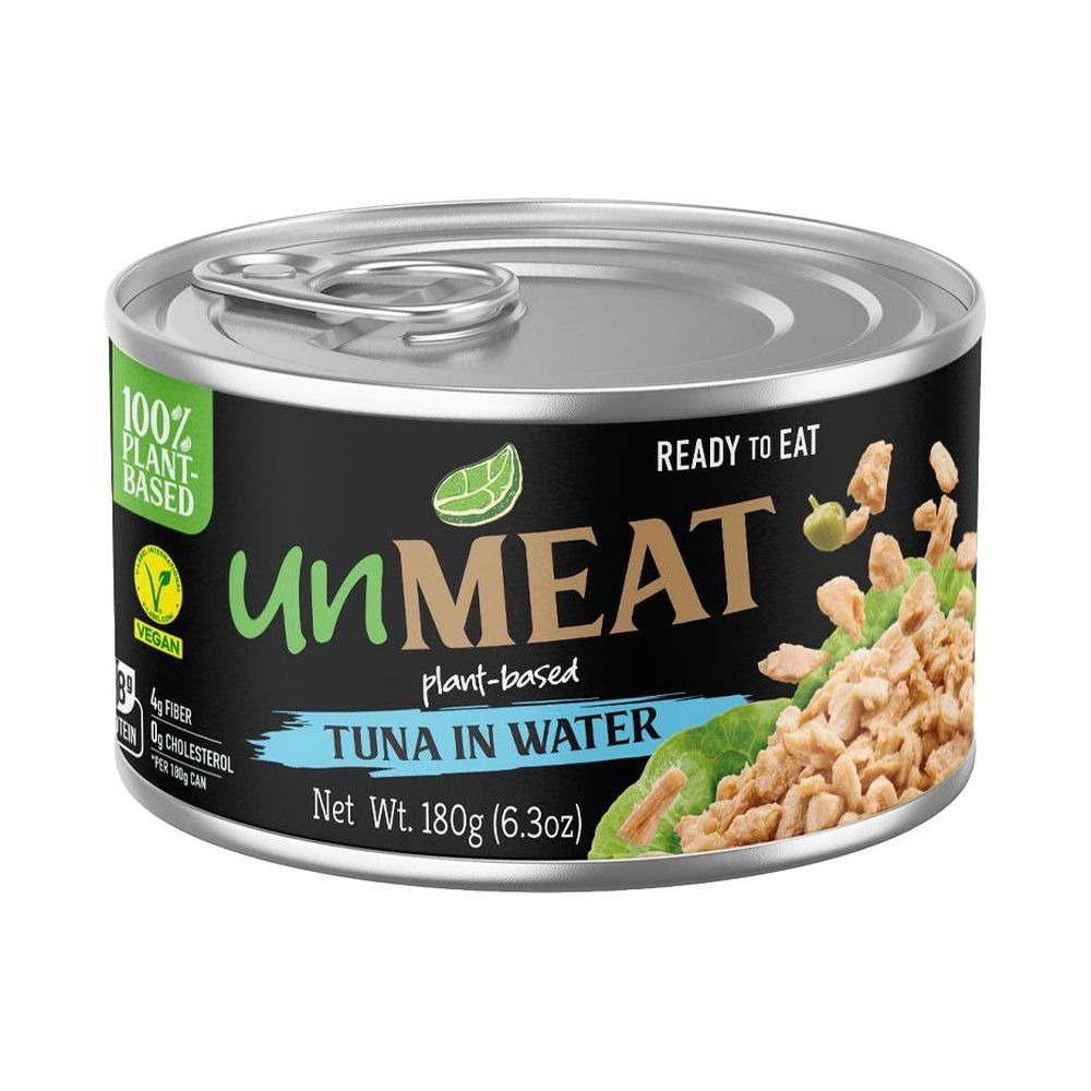 Unmeat Plant-based Tuna Style Flakes In Water With Salt Added, 180 G