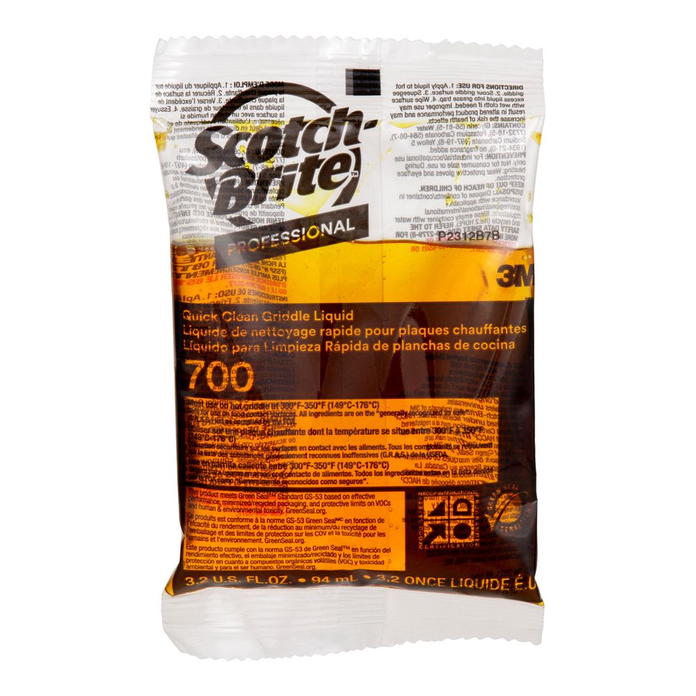 Scotch-brite Quick Clean Griddle Liquid, 3.2 Oz -- 40 Per Case
