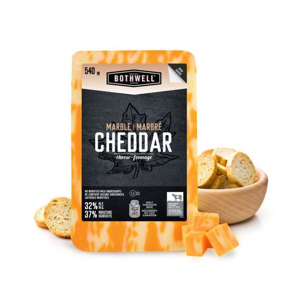 Bothwell Marble Cheddar Cheese, 540 G -- 12 Per Case