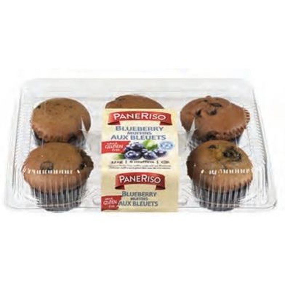 Paneriso Gluten Free Blueberry Muffins, 372 G -- 6 Per Case