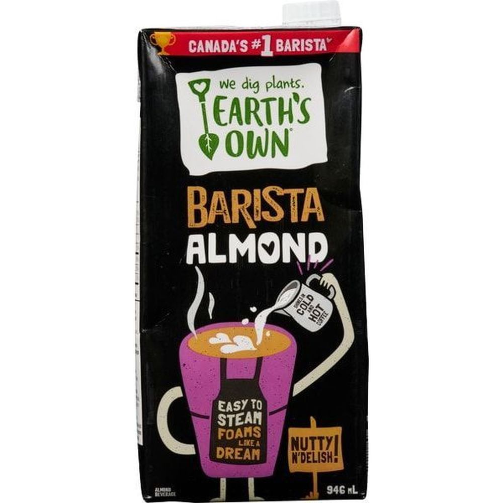 Earth's Own Boisson Aux Amandes Barista, 946 Ml – 12 Par Caisse