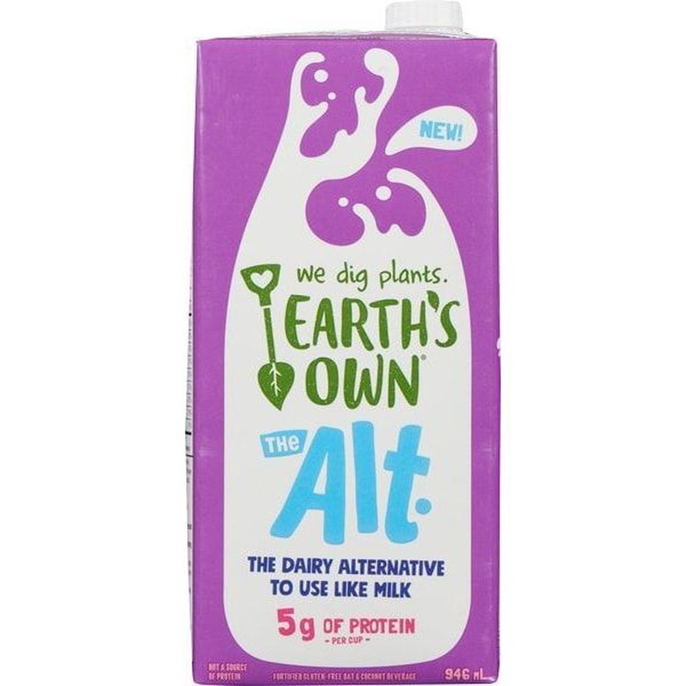 Earth's Own Boisson Alt Sans Gluten À L'avoine Et À La Noix De Coco, 946 Ml – 12 Par Carton