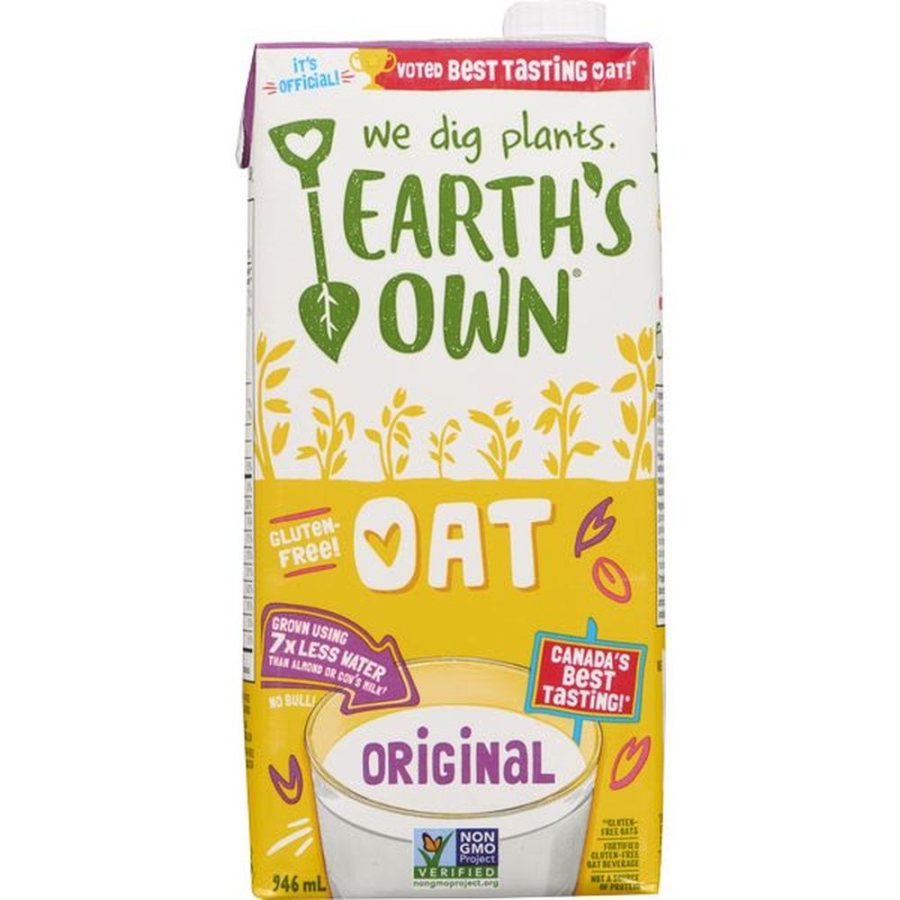 Earth's Own ,boisson À L'avoine Originale Enrichie, 946 Ml